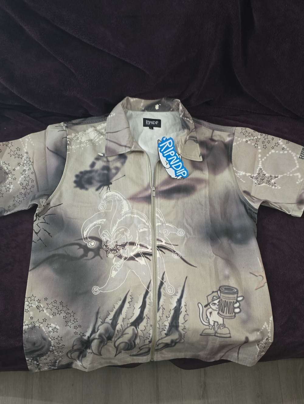 Ripndip Stargazing Zip Up Shirt